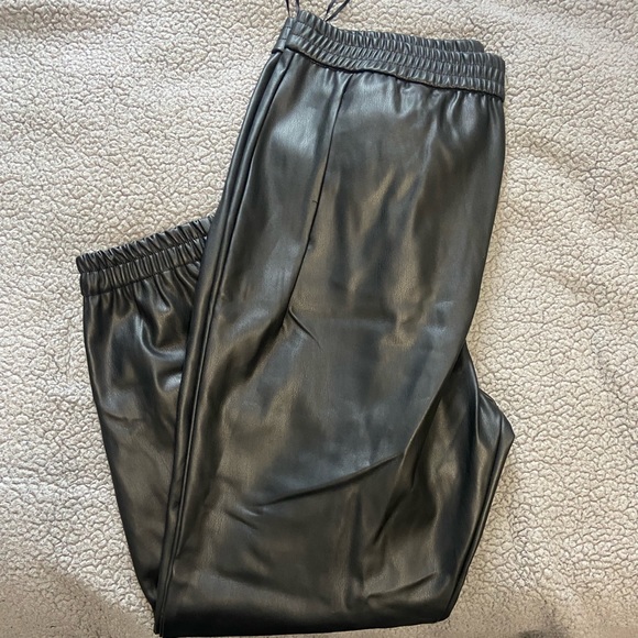 Brand New Zara pleather joggers - Picture 4 of 5